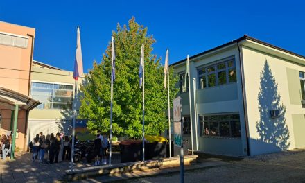 Z otvoritve novozgrajenih prostorov h gimnazijski stavbi v Ormožu